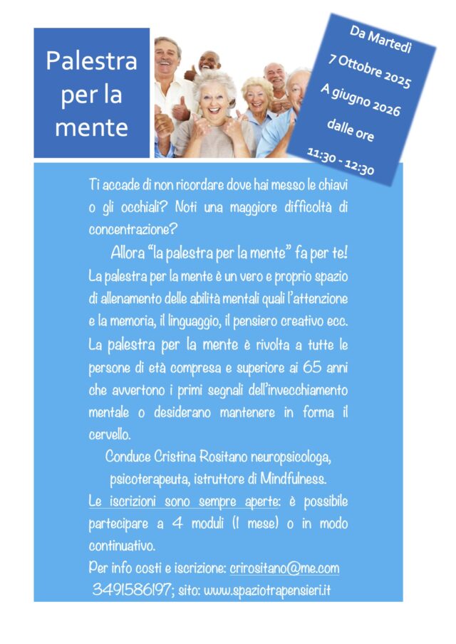 locandina Palestra per la mente25